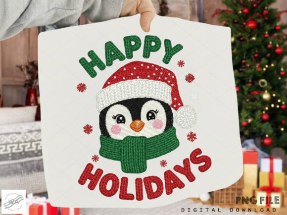 Download Happy Holidays Penguin PNG - Day Collection