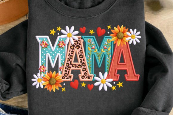 Download Faux Yarn Floral Mama Mother's Day Png - Day Collection