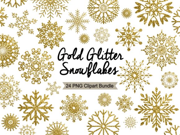 Download Gold Snowflake Clipart - Winter Holidays - Day Collection