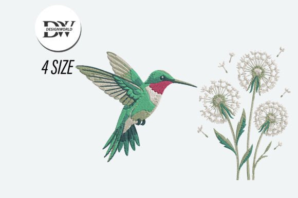 Download Hummingbird Embroidery Design - Design Collection