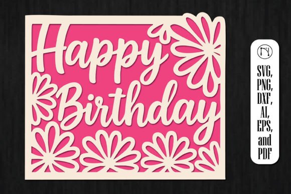 Download Cricut Birthday Gift Card SVG Cut File - Day Collection
