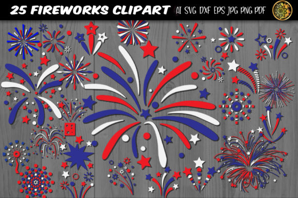 Download Independence Day Firework SVG 25 Clipart - Day Collection