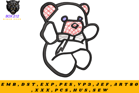 Download Cute Teddy Bear Embroidery Design - Design Collection
