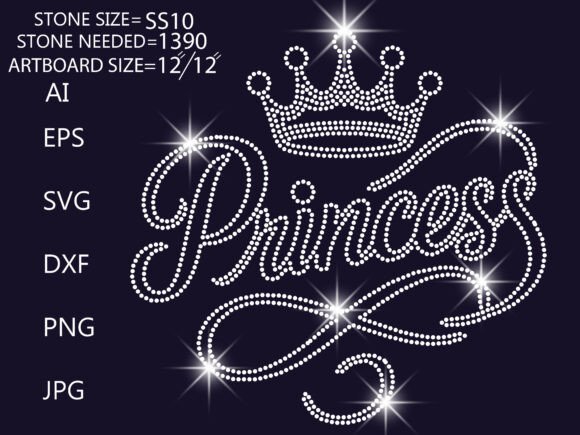 Download Sparkling Princess Crown Design - Design Collection