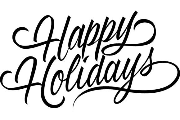 Download Happy Holidays Lettering. Calligraphic L - Day Collection