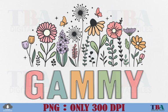 Download Gammy PNG Sublimation Mothers Day Floral - Day Collection