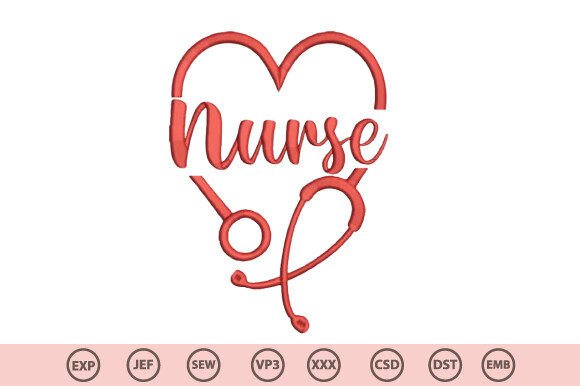 Download Nurse Love Embroidery Design - Design Collection