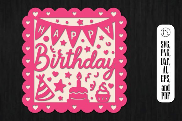 Download Cricut Birthday Gift Card SVG Cut File - Day Collection