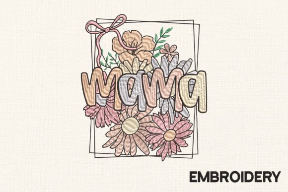 Download Floral Mama Embroidery, Mother's Day - Day Collection