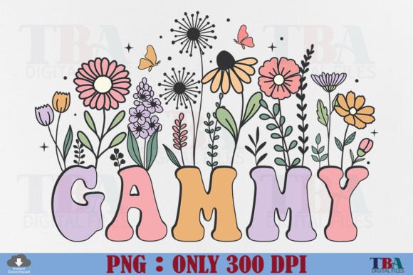 Download Gammy PNG Sublimation Flower Mothers Day - Day Collection
