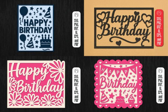 Download Cricut Birthday Gift Card SVG Bundle - Day Collection