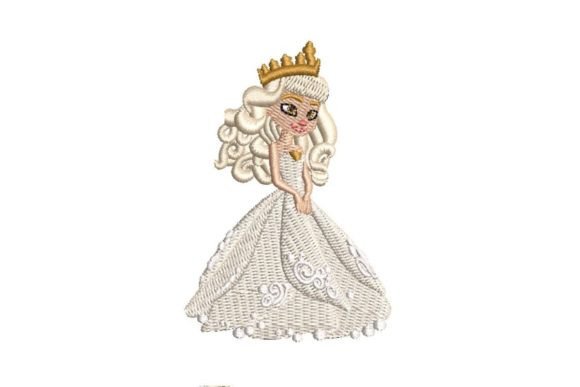 Download Cartoon Princess Embroidery Design #5 - Design Collection