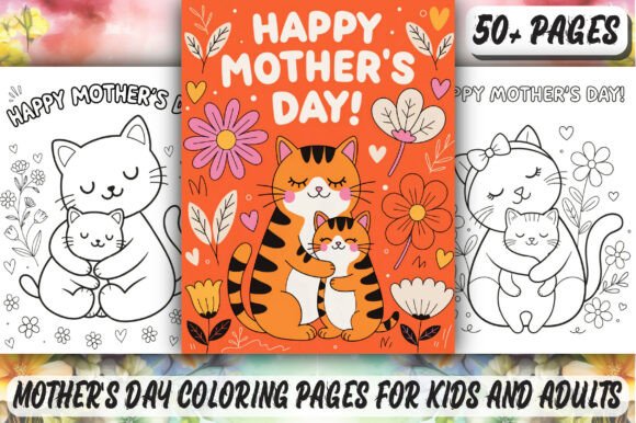 Download Mother's Day Coloring Pages for Kids KDP - Day Collection