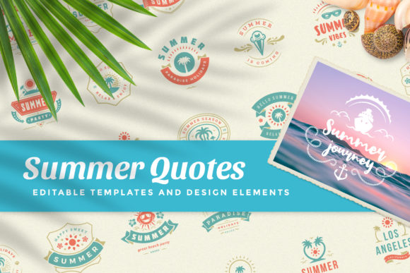 Download Summer Holidays Emblems &amp; Badges - Day Collection