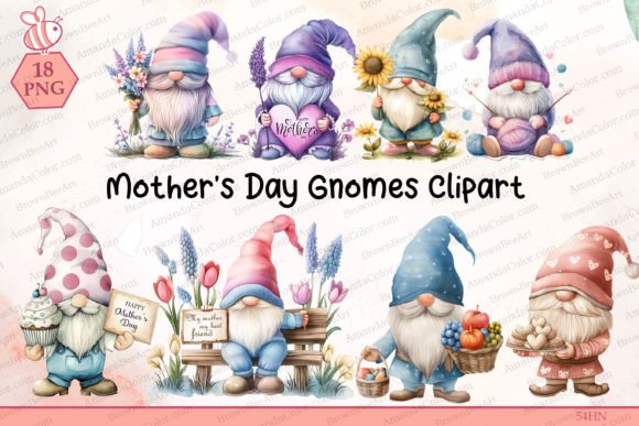 Download Mother's Day Gnome Clipart - Day Collection