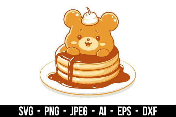 Download Festive SVG Pancake Design - Design Collection