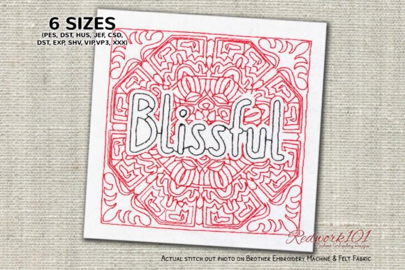 Download Blissful Word Lineart Design - Design Collection