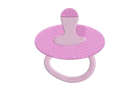 Download Pink Baby Pacifier Embroidery Design - Design Collection