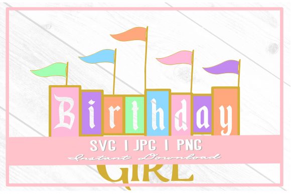Download Birthday Girl Rainbow Princess Castle - Day Collection
