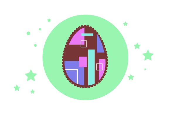 Download Easter Egg Circle Shape Scalloped Edge - Shape Collection