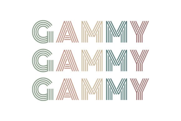 Download Retro Gammy Outline T-shirt Design - Design Collection