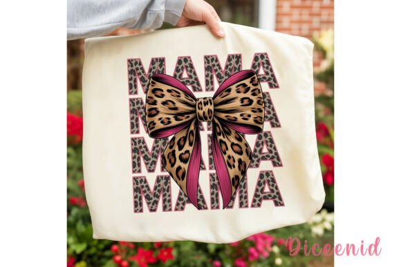 Download Leopard Pink Bow Mama Sublimation Design - Design Collection