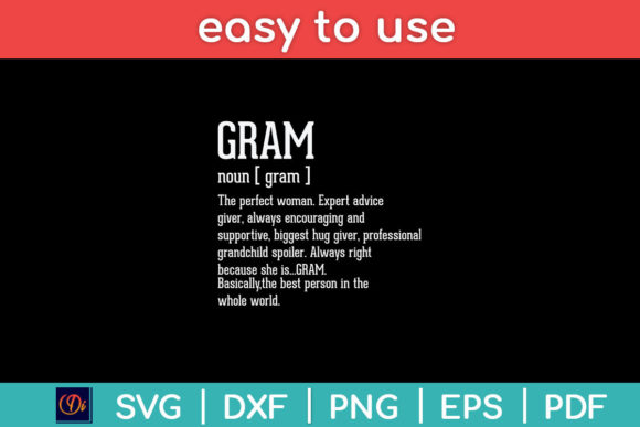 Download Gram Definition Grandma Mother Day Svg - Day Collection