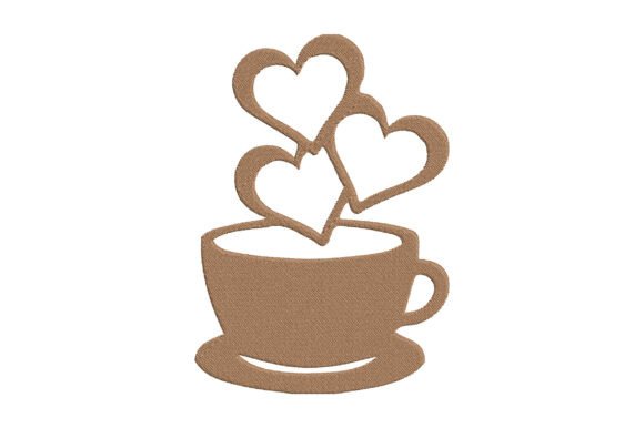 Download Coffee Love Embroidery Design - Design Collection