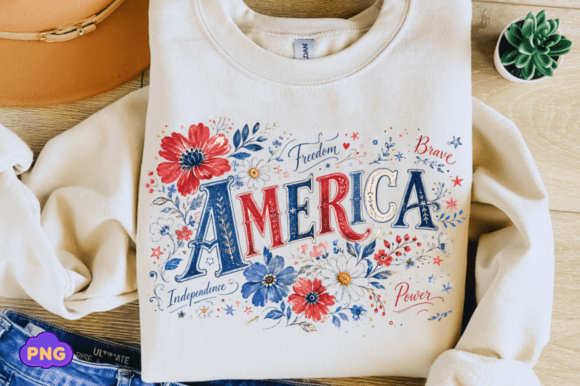 Download Independence Day PNG, America Floral Png - Day Collection