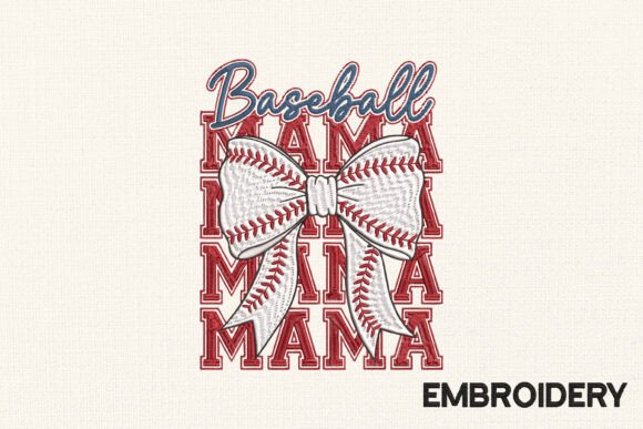 Download Baseball Mama Embroidery, Mother's Day - Day Collection