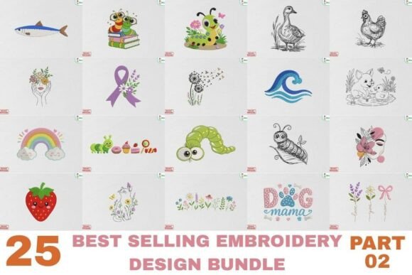 Download Beautiful Embroidery Design Bundle - Design Collection