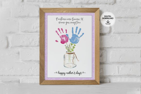 Download Mother's Day Handprint Craft Gift SVG - Day Collection