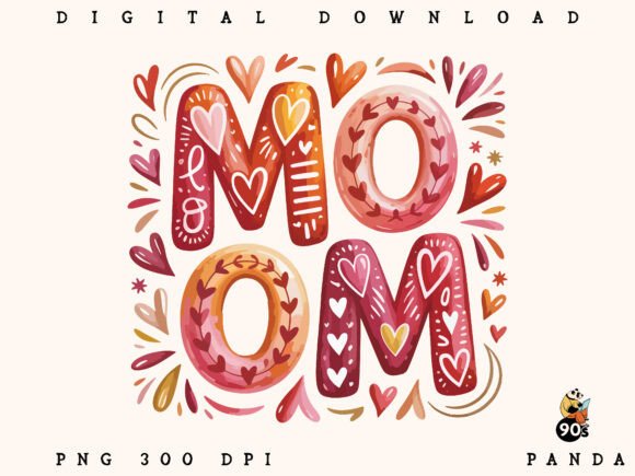 Download Brushstroke Mom, Hand Drawn Mom Design - Design Collection
