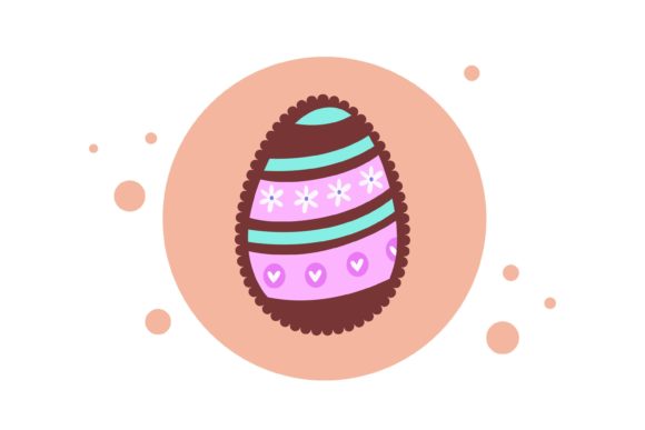 Download Easter Egg Scalloped Edge Circle Shape - Shape Collection