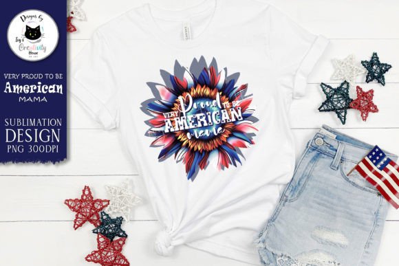 Download American Flag Sunflower T-shirt Design - Design Collection