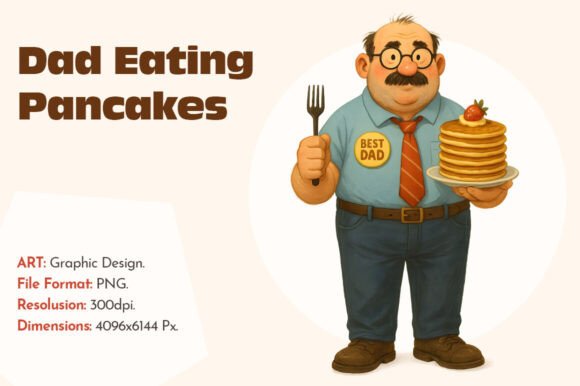 Download Pancake-Loving Dad Father's Day PNG - Day Collection