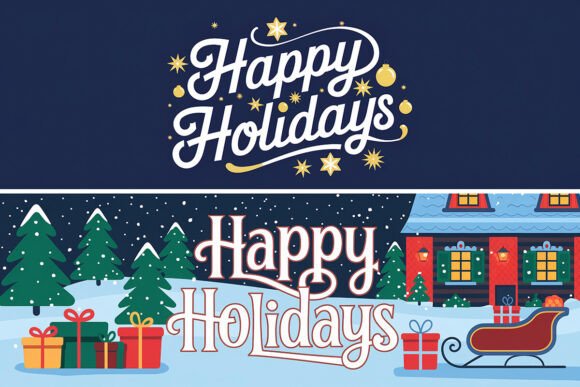 Download Happy Holidays Banner Bundle 3 - Day Collection