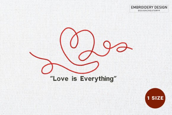 Download Love Embroidery Design - Design Collection