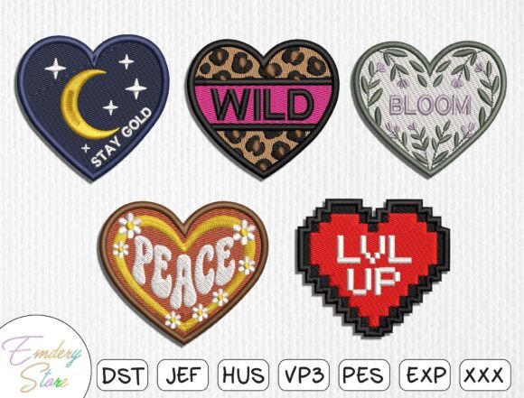 Download Heart Embroidery Design Bundle - Design Collection