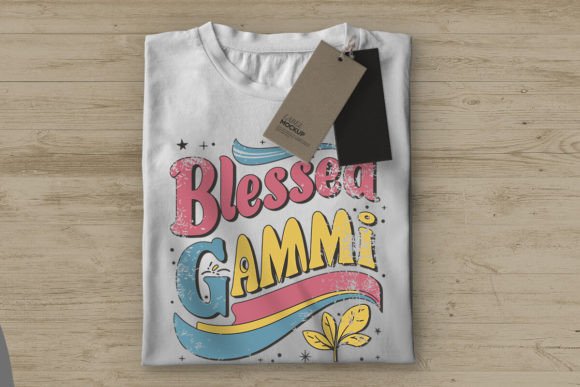 Download Blessed Gammy SVG, Retro Varsity Design - Design Collection