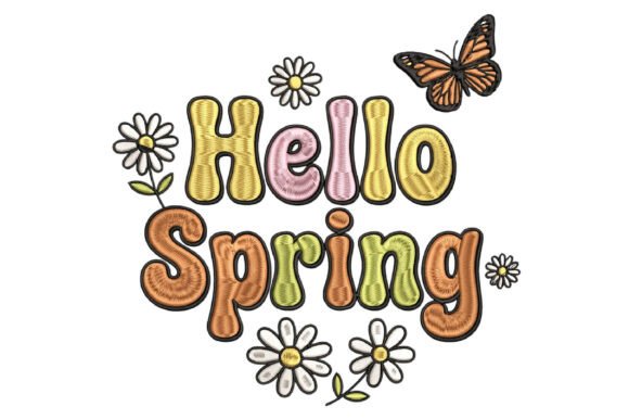 Download Hello Spring Embroidery Designs - Design Collection